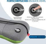 HIKENTURE Almohada Inflable para Camping/Viaje con Funda de Almohada Extraíble, Almohada Ergonómica, Cómoda Almohada para el Cuello para Viajes/Exteriores, Almohada Inflable para el Cuello de Viaje (Verde)... Almohadas Ortopédicas Cervicales Naty Shop