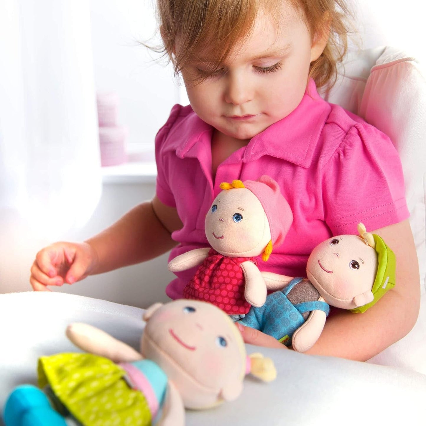 HABA 306238 Mini muñeca Hertha, Muñeca de 0 a 100 años