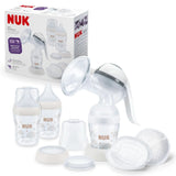 Set extractor de leche manual NUK, Almohada de silicona suave, 2 biberones perfectamente combinables, 150 ml Accesorios Alimentación y Lactancia Set Bebe Naty Shop Handmilchpumpe