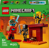 LEGO Minecraft Lava Duel of the Deep, juguete para fanáticos de los videojuegos, fortaleza con minifiguras que incluyen a Alex, Skeleton Wither, Lohe y Strider, regalo para niñas y niños a partir de 6 años 21266 Juegos de construcción Beuche den LEGO-Store