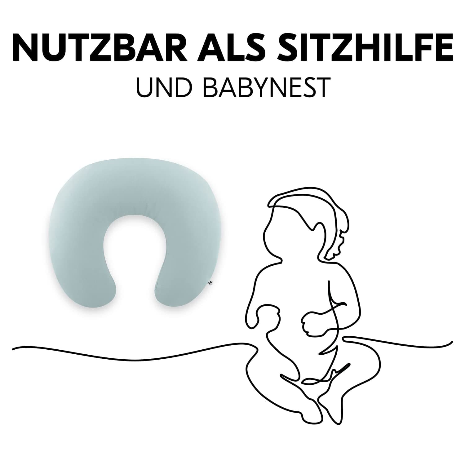 Almohada de lactancia para bebé Hauck con relleno Accesorios Alimentación y Lactancia Tienda Bebe Naty