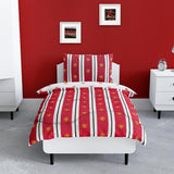 Manchester United FC Edredón Individual Oficial, Reversible, Rojo y Blanco, Sin Funda, Edredón de Fútbol, Funda de Almohada, Lavable, Perfecto para Viajes, Pernoctaciones, Edredones y Edredones 10,5 Tog Naty Shop