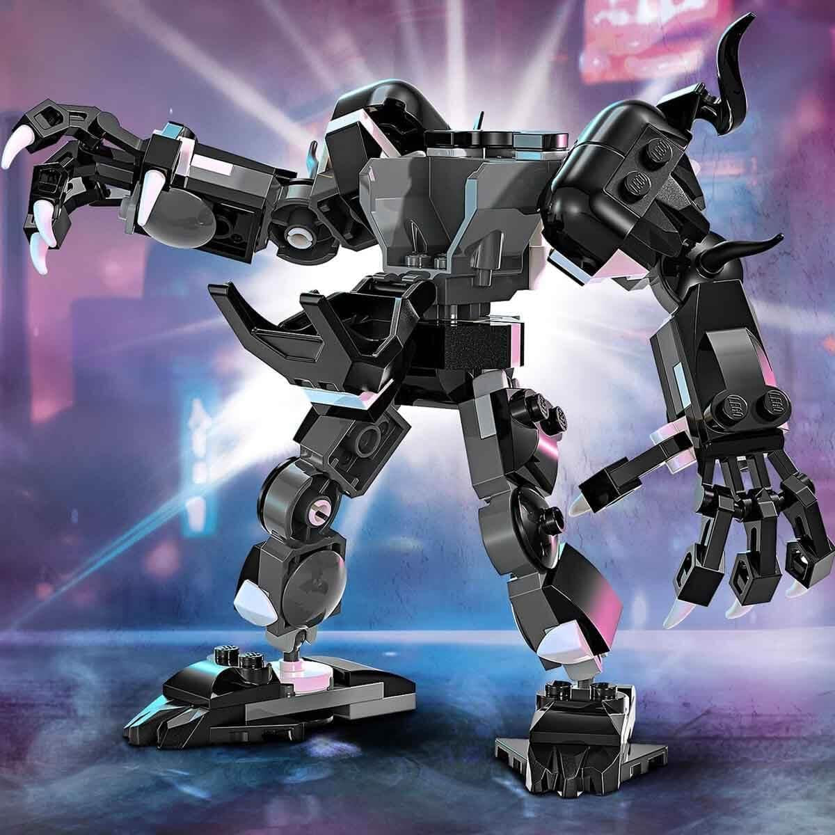 LEGO Marvel Venom Mech vs. Miles Morales Figuras de acción móviles para niños Set de Spider-Man con minifiguras de duelo de superhéroes Juguete de regalo para niños y niñas 6 años 76276 Juegos de construcción Besuche den LEGO-Store