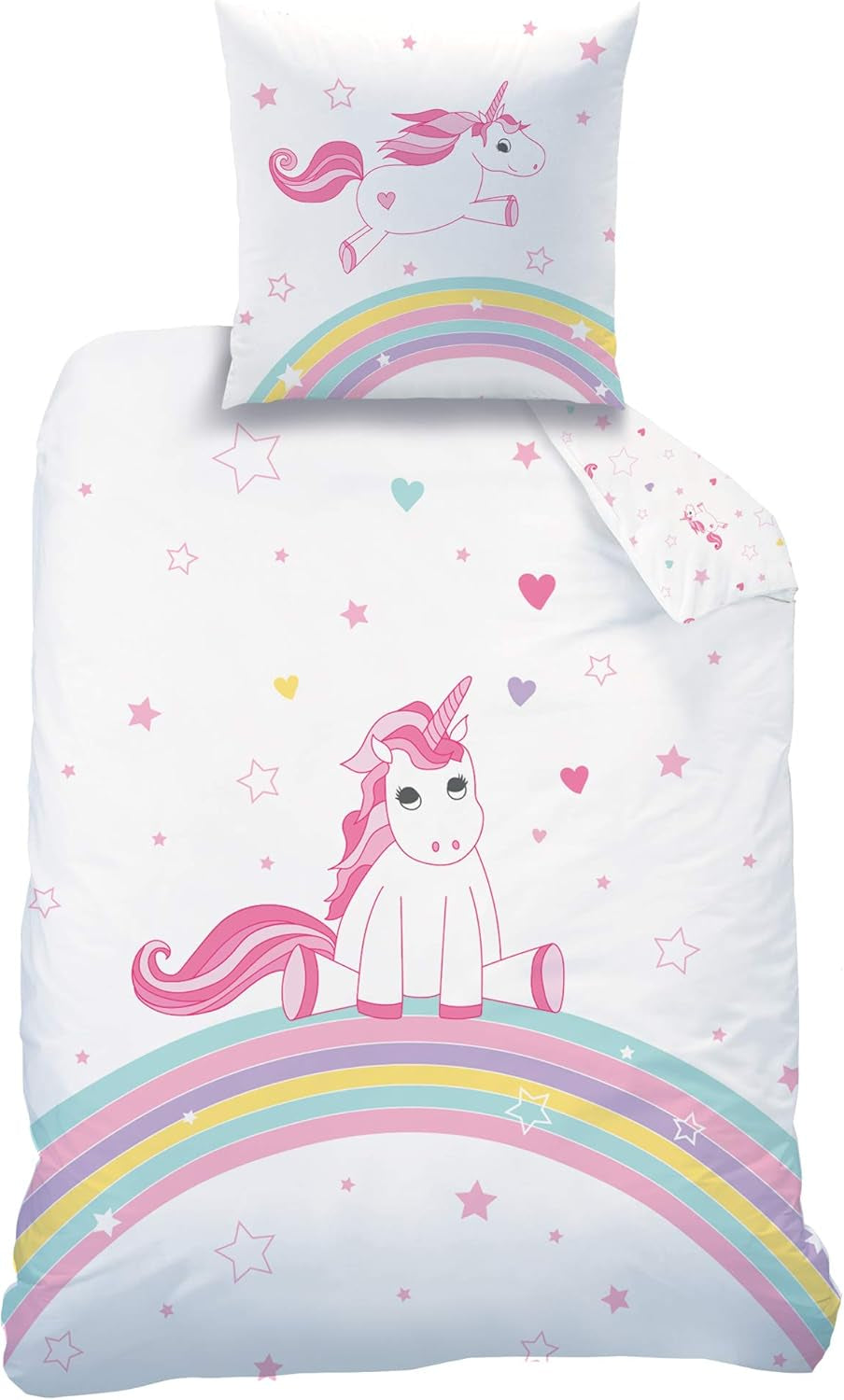 Ropa de cama para niña, Unicornio, algodón Ropa de cama - infantil Naty Shop