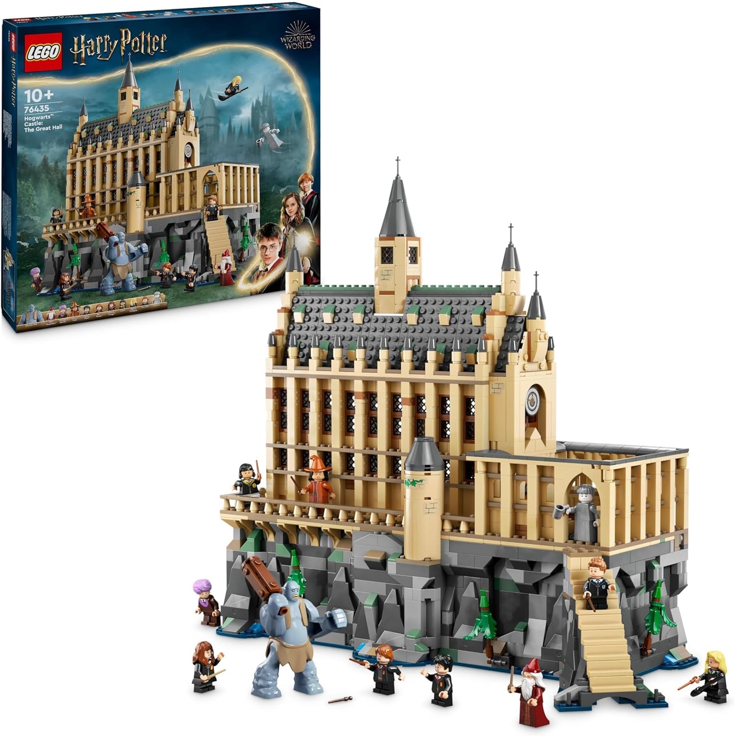 LEGO Harry Potter Castillo de Hogwarts: El Gran Salón, juguete coleccionable con 11 minifiguras incluida Hermione Granger, regalo mágico para niños y niñas 76435 Juegos de construcción Besuche den LEGO-Store Título predeterminado