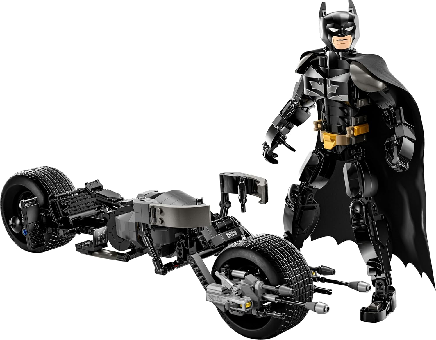 LEGO DC Batman: Bloques de construcción Batman con Batpod, juguete de película de superhéroes, set de juego de aventuras para niños, regalo para niños y niñas 76273 Juegos de construcción Besuche den LEGO-Store