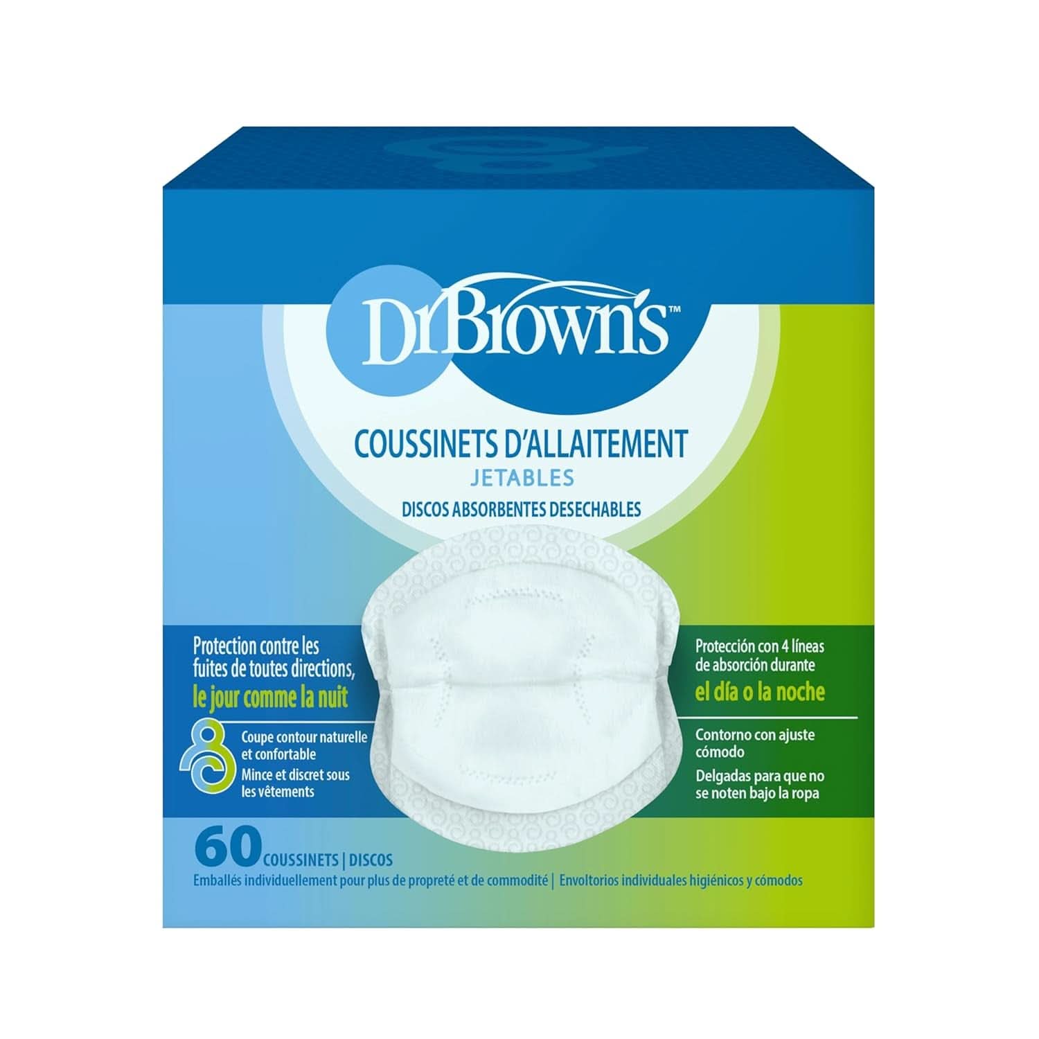 Discos Desechables, Absorbentes, Negros, 60 Unidades Alimentación y Accesorios Lactancia Bebe Naty Shop