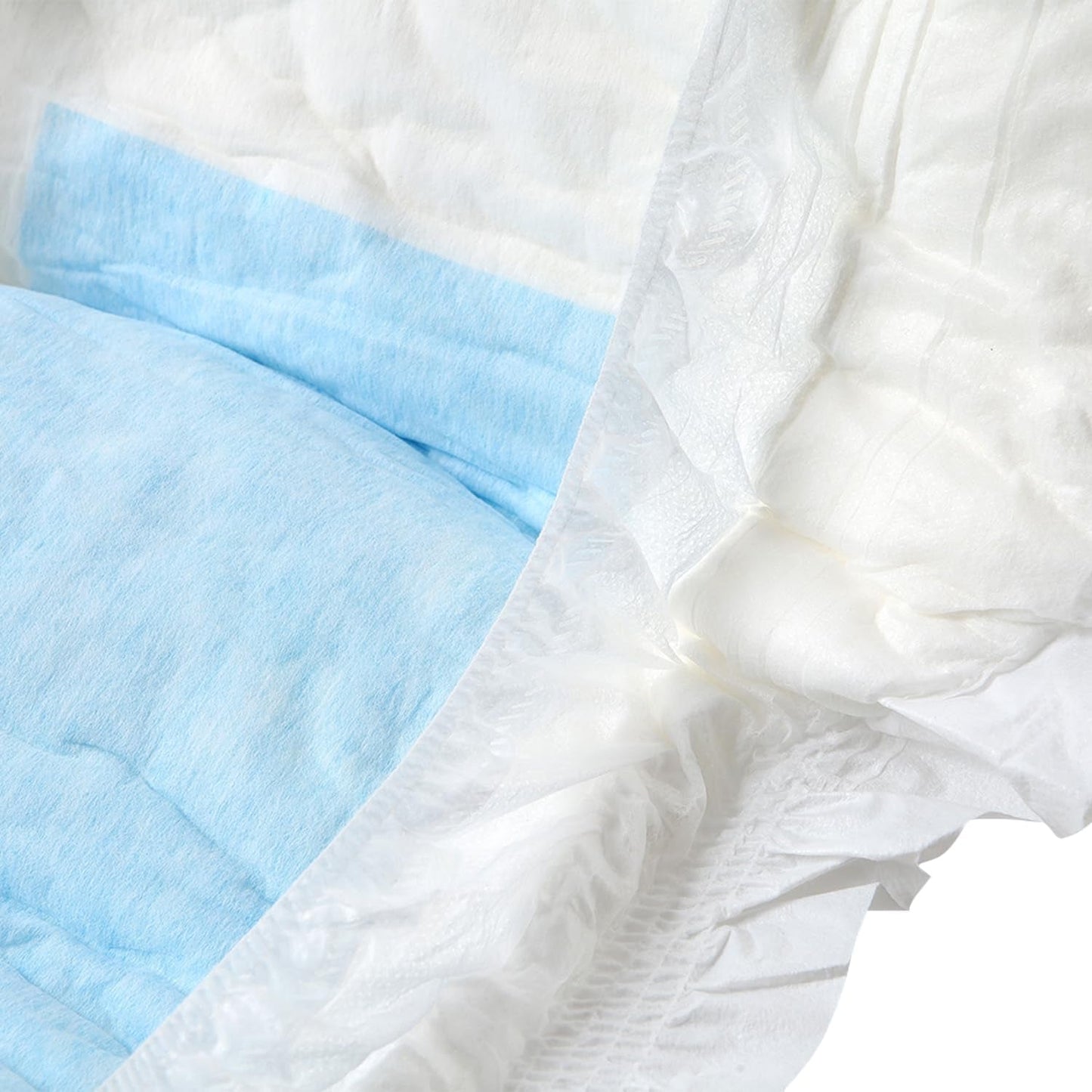 CutiePlusU Pañales para Adultos, Paquete de 10 Bragas Desechables para Incontinencia con Lazos para Mujeres y Hombres, Máxima Absorbencia Durante la Noche - Blanco (Tamaño Mediano 71-96cm)