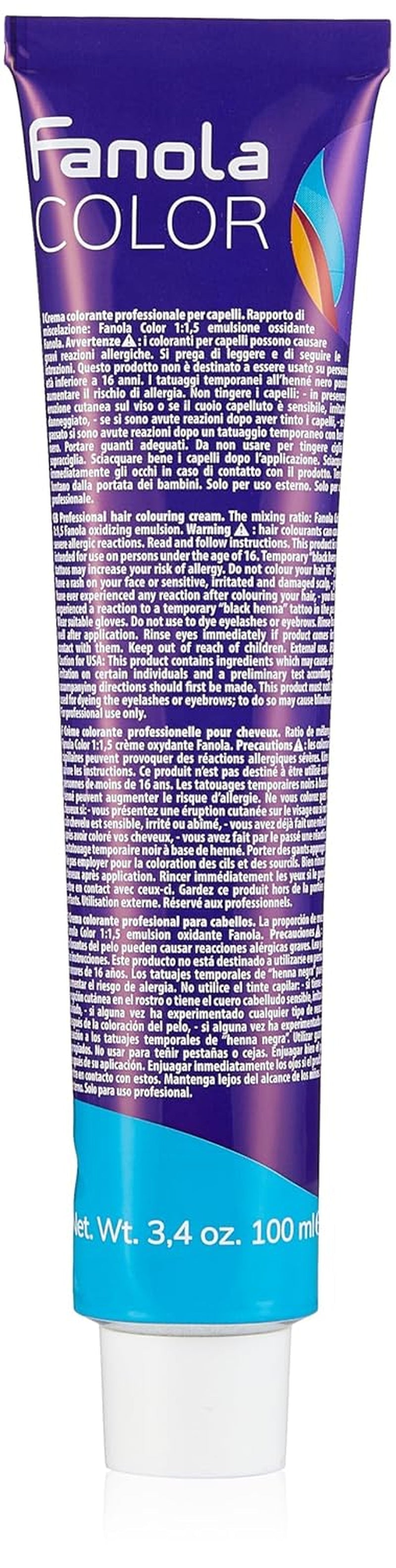 Fanola crema colore Crema colorante 7.0 Rubio, 100 ml