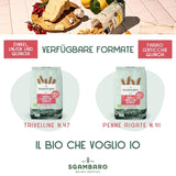 Pasta ecológica Trivelline N.47 - 500g con harina de espelta, harina de lentejas y harina de quinoa - Rica en proteínas, fuente de fibra y proteínas