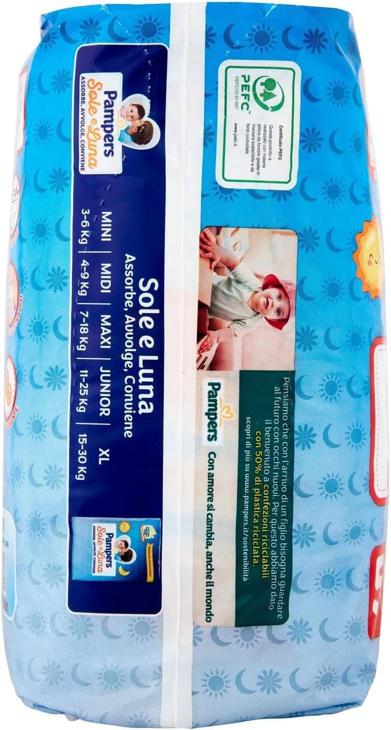 PAMPERS Sole & Luna Junior Neopreno, 14 unidades Naty Shop