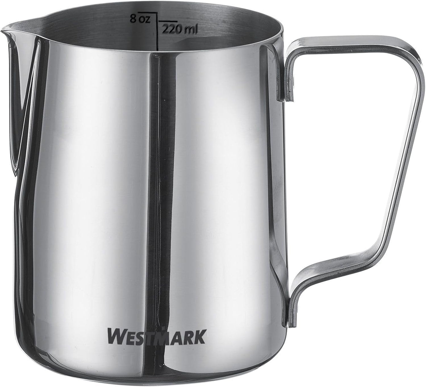 Westmark Brasilia Jarra de leche 200 ml - ideal para crema de café, leche, miel y otros aditivos de café y té, accesorio de barista - acero inoxidable
