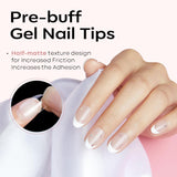 Modelones Puntas de Uñas 510 Piezas - Juego de Puntas de Uñas de Cobertura Completa, Juego de Puntas de Gel, Puntas de Uñas de Resina PMMA Prepulidas, Uñas Artificiales para Pegamento en Nail Art DIY, Squoval Corto