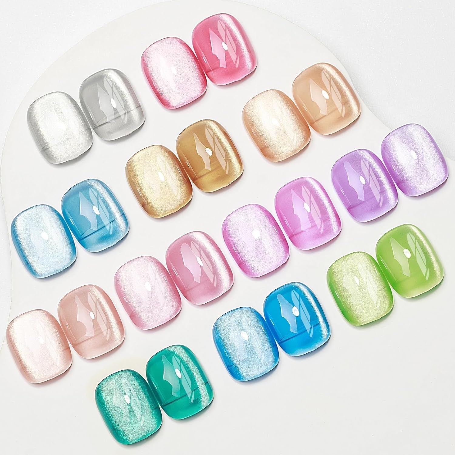 SUPWEE Herramienta de imán de uñas 5 en 1, imán de ojo de gato rosa para uñas multifunción, imán magnético 3D DIY Magic Stick Pen Set Nail Art Magnet Stick para Nail Art Diy-Zubehör