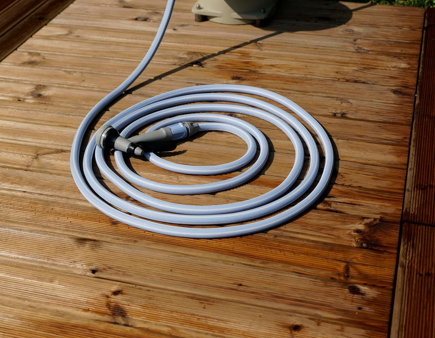 Manguera de jardín extensible hasta 7,5 metros, 1/2" (12,5 mm), con ducha de mano y 8 funciones, Idroeasy