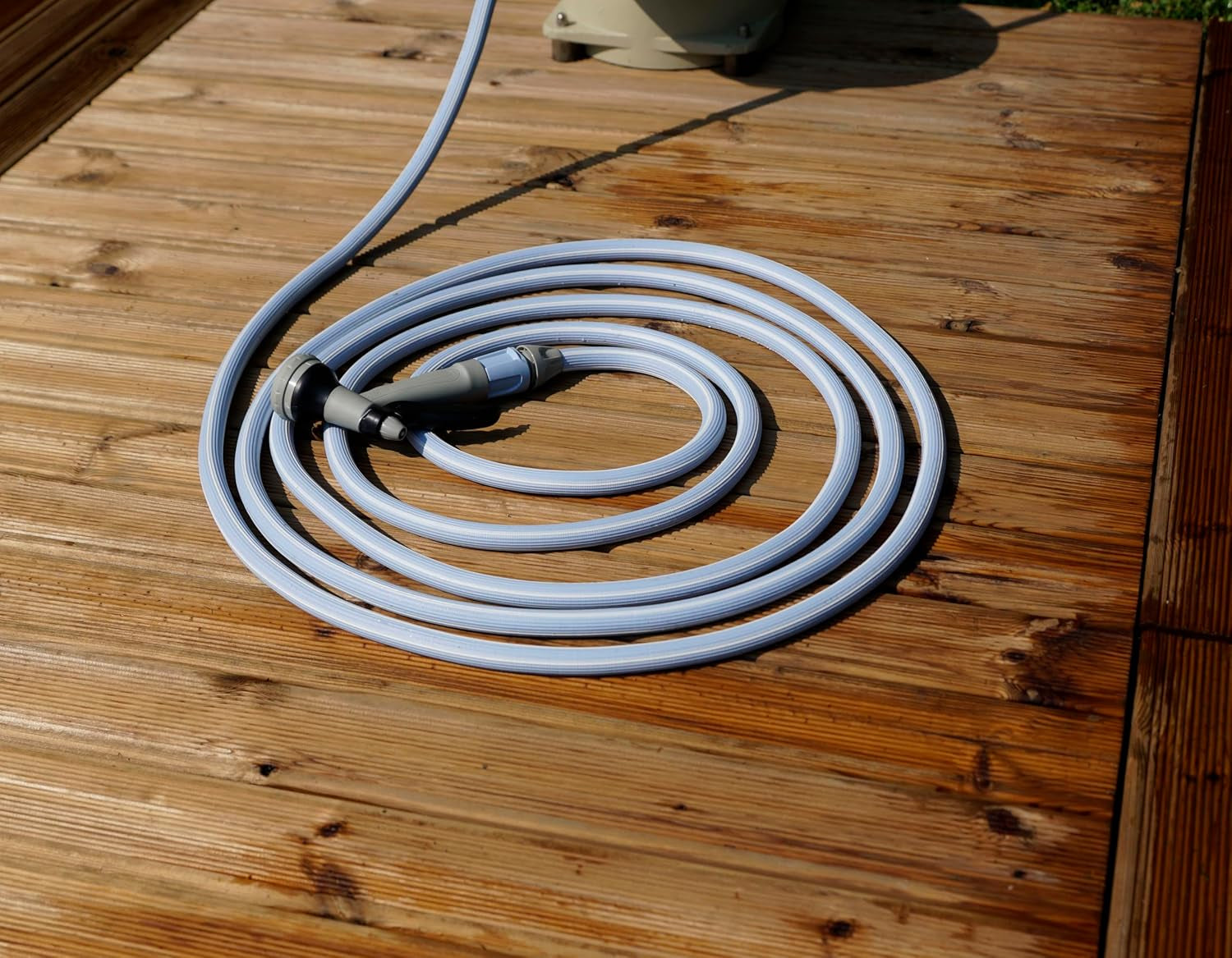 Manguera de jardín extensible hasta 7,5 metros, 1/2" (12,5 mm), con ducha de mano y 8 funciones, Idroeasy