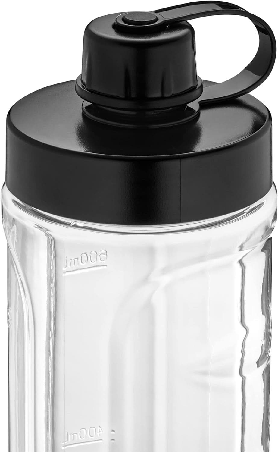 WMF Küchenminis Smoothie-To-Go, Mini batidora con base Mit Zwei Mix-/Trinkbehältern 0,6 L, Batidora Hochleistungsmixer 300 W, Edelstahl Matt, Schwarz Kitchen Naty Shop