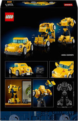 LEGO Icons Transformers Bumblebee, Figura de acción de robot coleccionable para adultos, Set de construcción de películas para fanáticos de la ciencia ficción, Se puede transformar en un automóvil, Juguete de aventuras 10338 Juegos de construcción Besuche den LEGO-Store