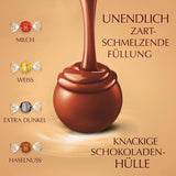 Surtido clásico de bolas de chocolate Lindt LINDOR | aprox. 80 bolas de chocolate (con leche, blanco, negro 60%, avellana) | Paquete a granel, 1 kg