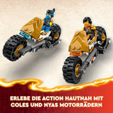 LEGO NINJAGO Ninja Team Combi Caterpillar Set 4 en 1 con planeador, coche de carreras y 2 motocicletas y 6 minifiguras Regalo para niños y niñas Ninja Toy 71820 Juegos de construcción Besuche den LEGO-Store