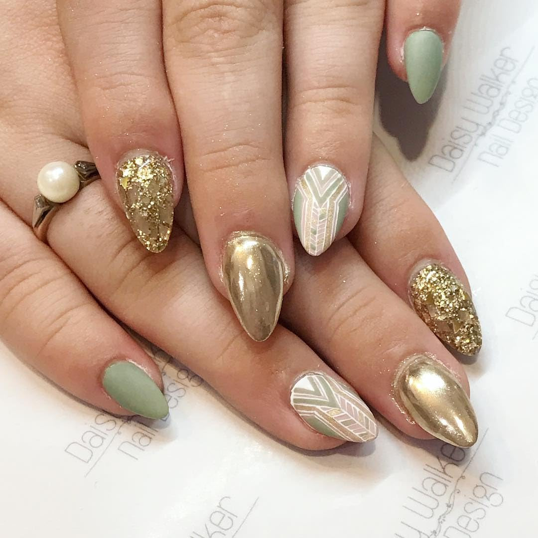 GZMAYUEN Chrom Pulver para uñas 6 colores espejo cromo uñas polvo pigmento polvo uñas arte