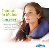Almohada de viaje para el cuello Cloudz Microbead, gris Naty Shop Almohadas de viaje