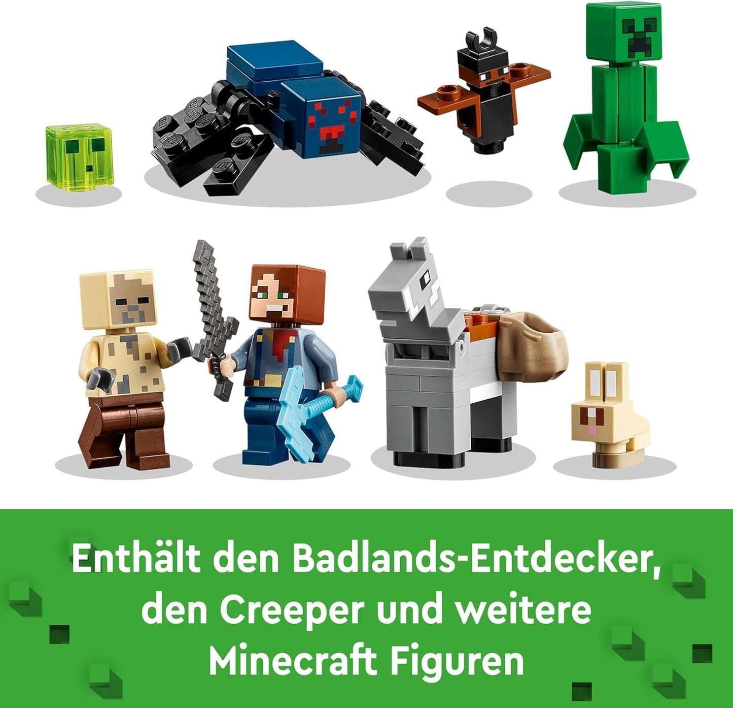 LEGO Minecraft Badlands Mine Videojuego Juego de juguetes de minería para niños y niñas a partir de 8 años Divertido juego de aventuras con ladrillos de construcción Regalo de cumpleaños 21263 Juegos de construcción Besuche den LEGO-Store