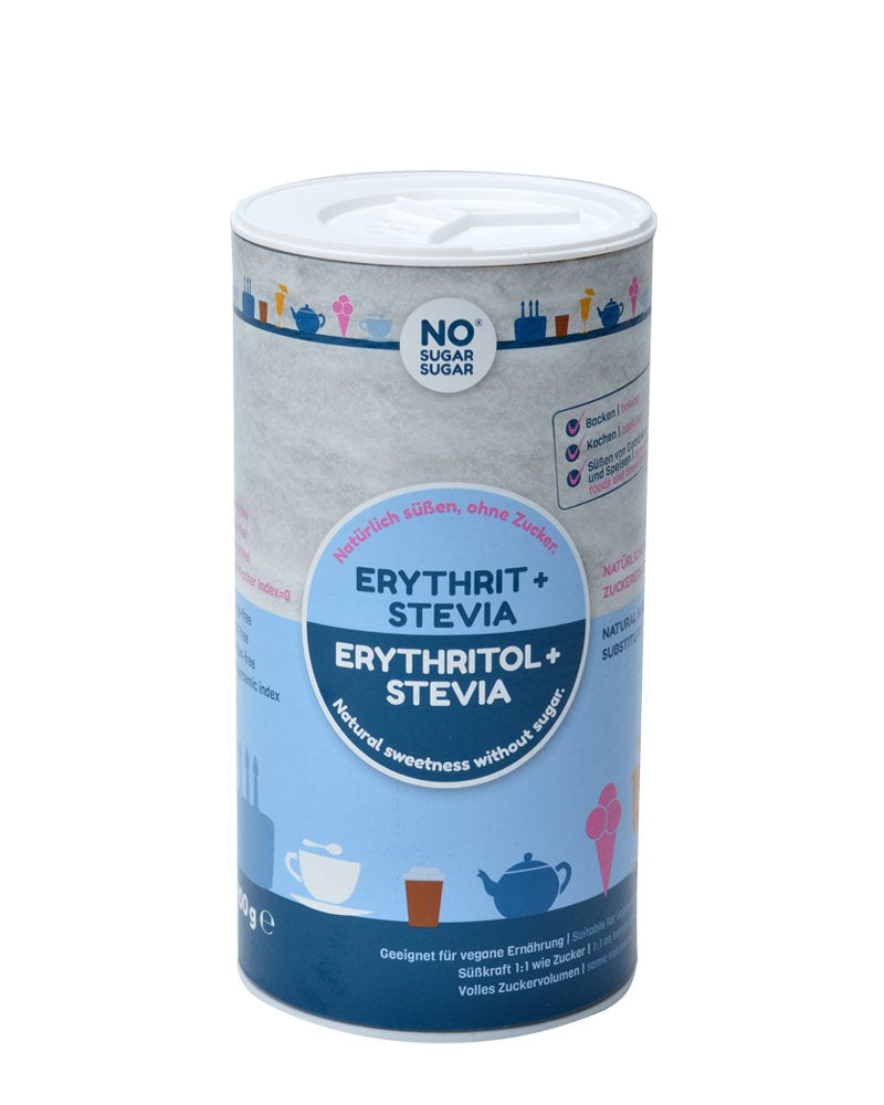 SIN AZÚCAR AZÚCAR 400 G Erythrit + Stevia Vegano, 100% Zucker- & Kalorienfreier Zuckerersatz, Zahnfreundlich 1:1 Süße Gegenüber Zucker, Gesunde Alternative Ohne Eigengeschmack Zum Kochen, Backen, Süßen Edulcorantes Naty Shop Título predeterminado