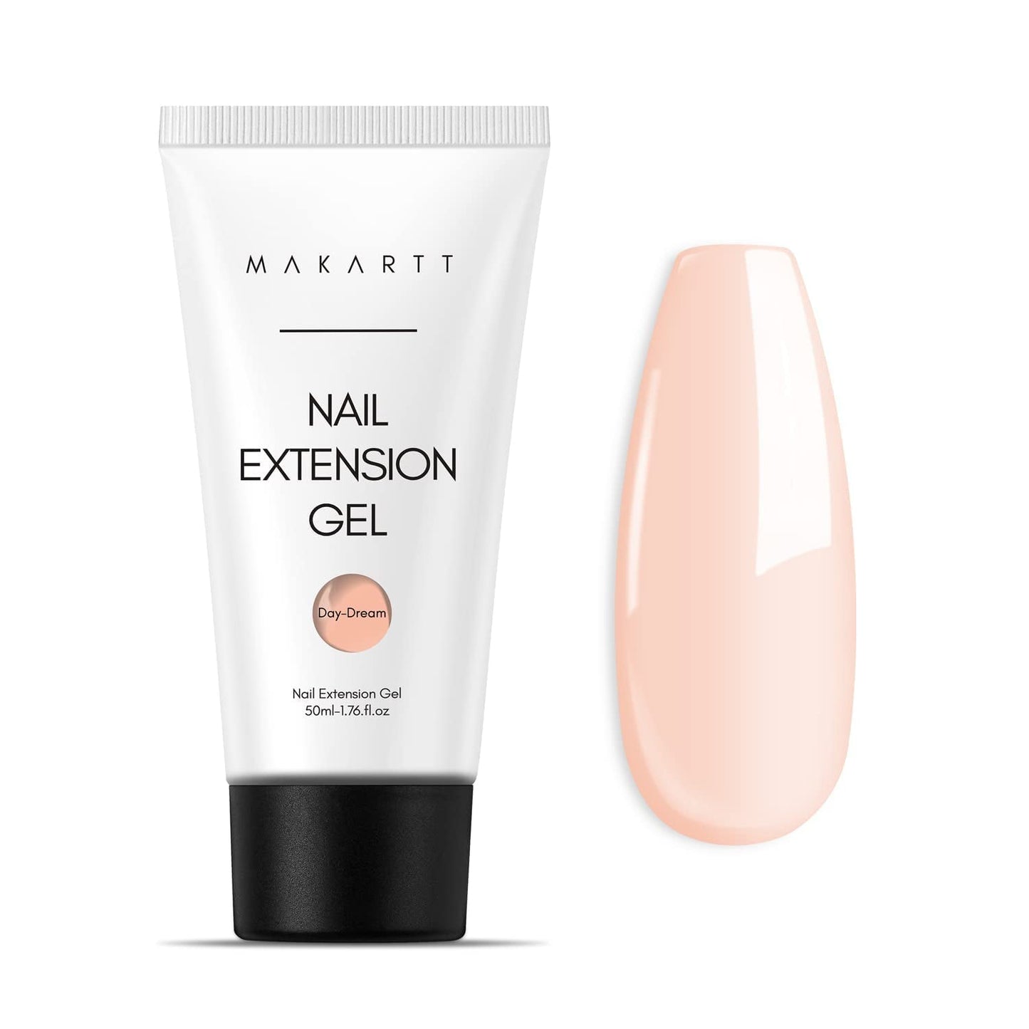 Makartt Poly Nail Extension Gel - 50 ML Extension Builder Acrylic Poly Nägel Aufbaugel Extender Gel Für Gelnägel Für Nagelverlängerung, Nagelstärkung, Nail Art Dekoration(Transparente)
