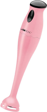 Clatronic Stabmixer/Pürierstab/Blender/Stab-Mixer/Stick/Mixstab SM 3577; Edelstahl-Schlagmesser; Para batidos, kürbispüree, babybrei, batidos; Mit Mixbehälter (500 Ml); 180 vatios; Cocina Rosa Naty Shop Rosa