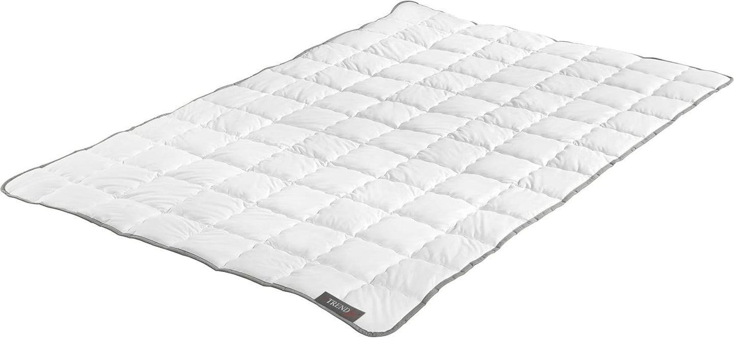 Badenia Trendline Clean Cotton Edredón ligero para verano, 135 x 200 cm, certificado Oeko-Tex, producido según el estándar de calidad alemán Edredones y colchas Naty Shop Blanco 135 x 200 cm