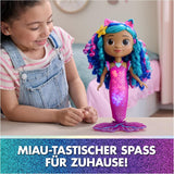 CASA DE MUÑECAS DREAMWORKS GABBY – Sing & Shine Meerjungfrau Gabby, muñeca grande de 35 cm con efectos de luz y sonido, estilo alemán, para niños de 3 años