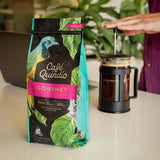 Café Quindio Gourmet - Café Especial - Café 100% Arábica en Grano, Colombia, 250g - ideal para máquinas portafiltro, máquinas totalmente automáticas, café filtrado o prensa francesa