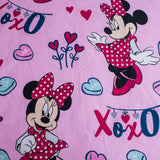 Ropa de Cama Disney, Minnie Mouse Rosa Bebé, Ropa de Cama 100% Algodón con Cremallera - Kids Naty Shop