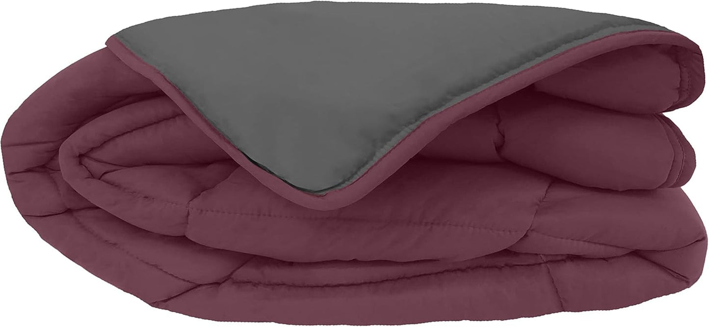 Toison D'Or Colcha Cocoon, ciruela/acero, 140 X 200 Cm Edredones y colchas Naty Shop Ciruela/acero 140 Cm X 200 Cm