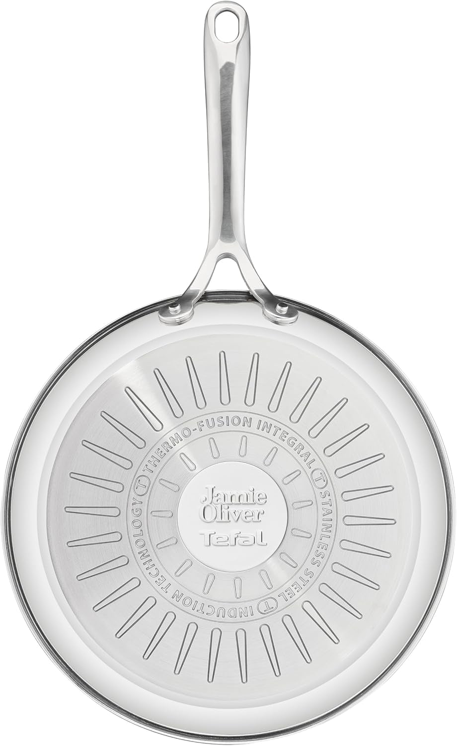 Sartén Jamie Oliver by Tefal Cook Smart 28Cm, Acero inoxidable sin revestimiento, Apta para inducción Ollas y sartenes Naty Shop