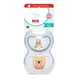 Chupetes NUK Perfect Match Air para bebés | 6-18 meses | Chupetes de ortodoncia que favorecen la circulación del aire y previenen erupciones provocadas por la saliva | 95% de aceptación por parte de los bebés** | Winnie the Pooh de Disney | Paquete de 2