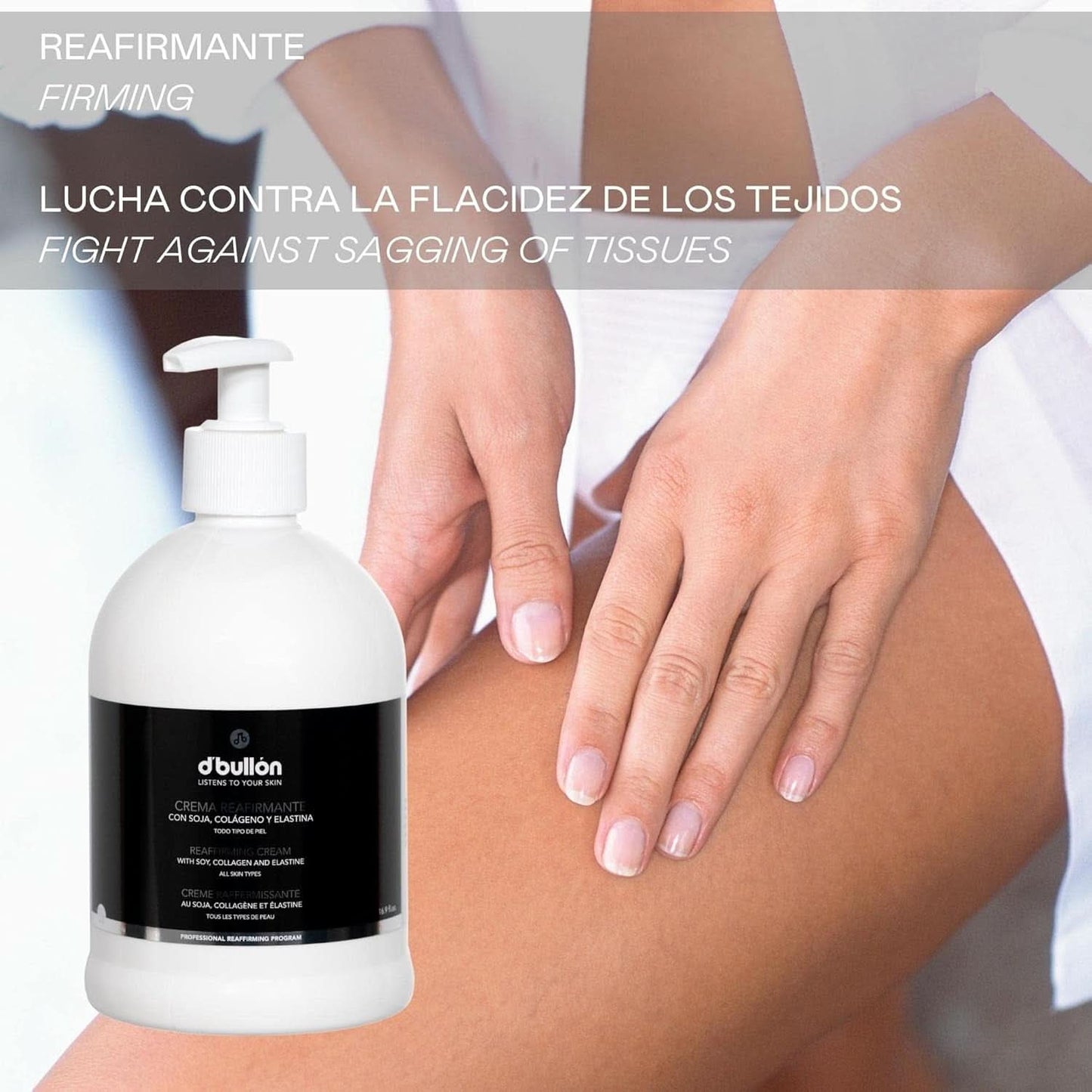 D'Bolón Crema corporal reafirmante con soja, colágeno y elastina, 500 ml Cosmética y Belleza Naty Shop