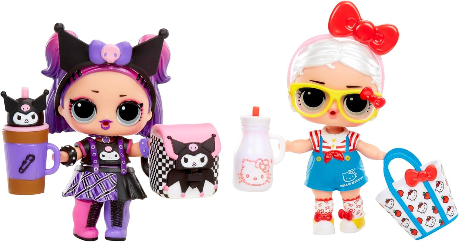 jajaja ¡Sorpresa! Loves Hello Kitty and Friends - 1 Muñeca con 7 Sorpresas, Selección Aleatoria, 8 Tots para Coleccionar, Regalo para Niños 4+, Muñecas Pink Naty Shop