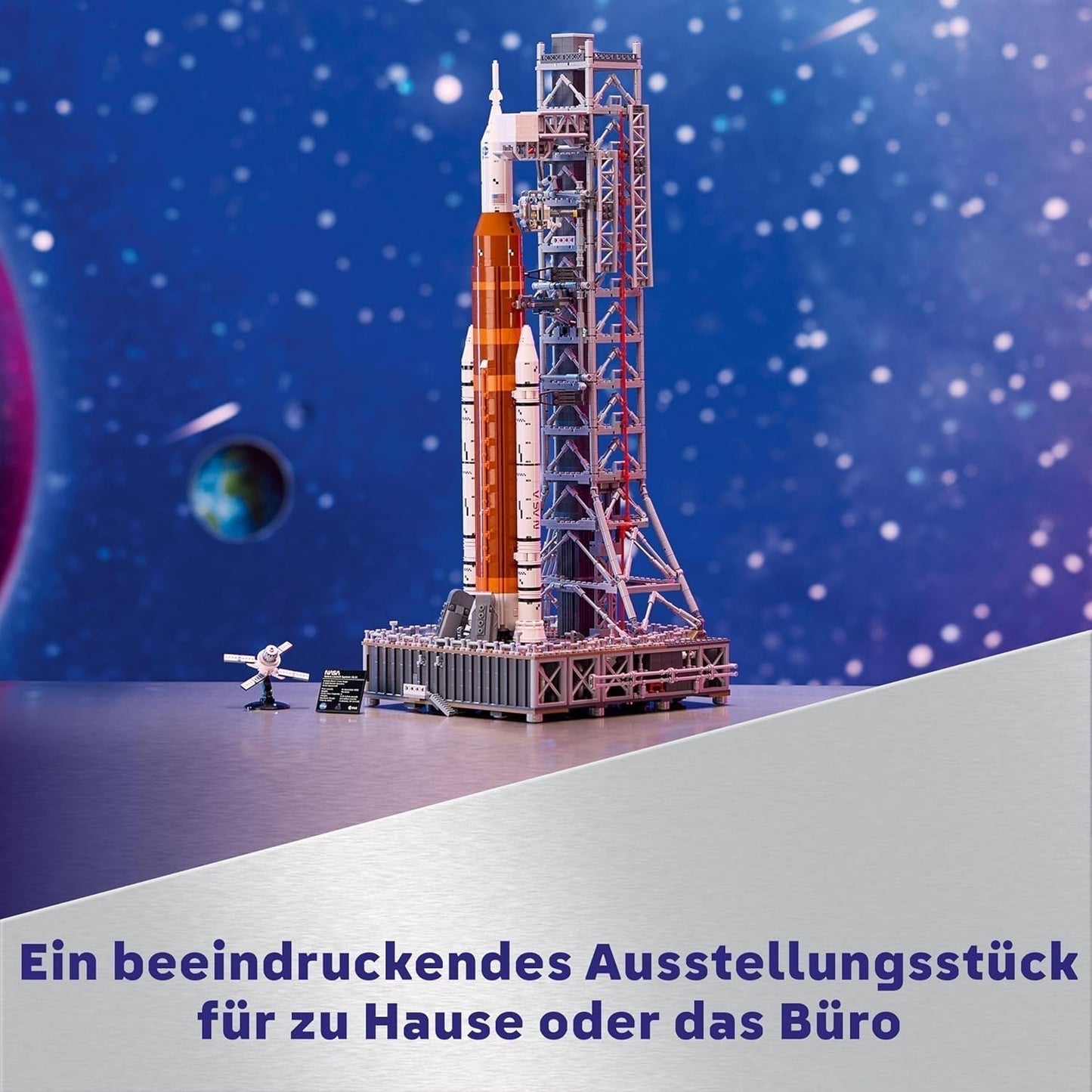 LEGO Icons Plataforma de lanzamiento Artemis de la NASA, regalo, decoración para salón u oficina, juego de construcción para adultos con cápsula espacial Orion y plataforma de lanzamiento, artículo de colección 10341 Juegos de construcción Besuche den LEGO-Store