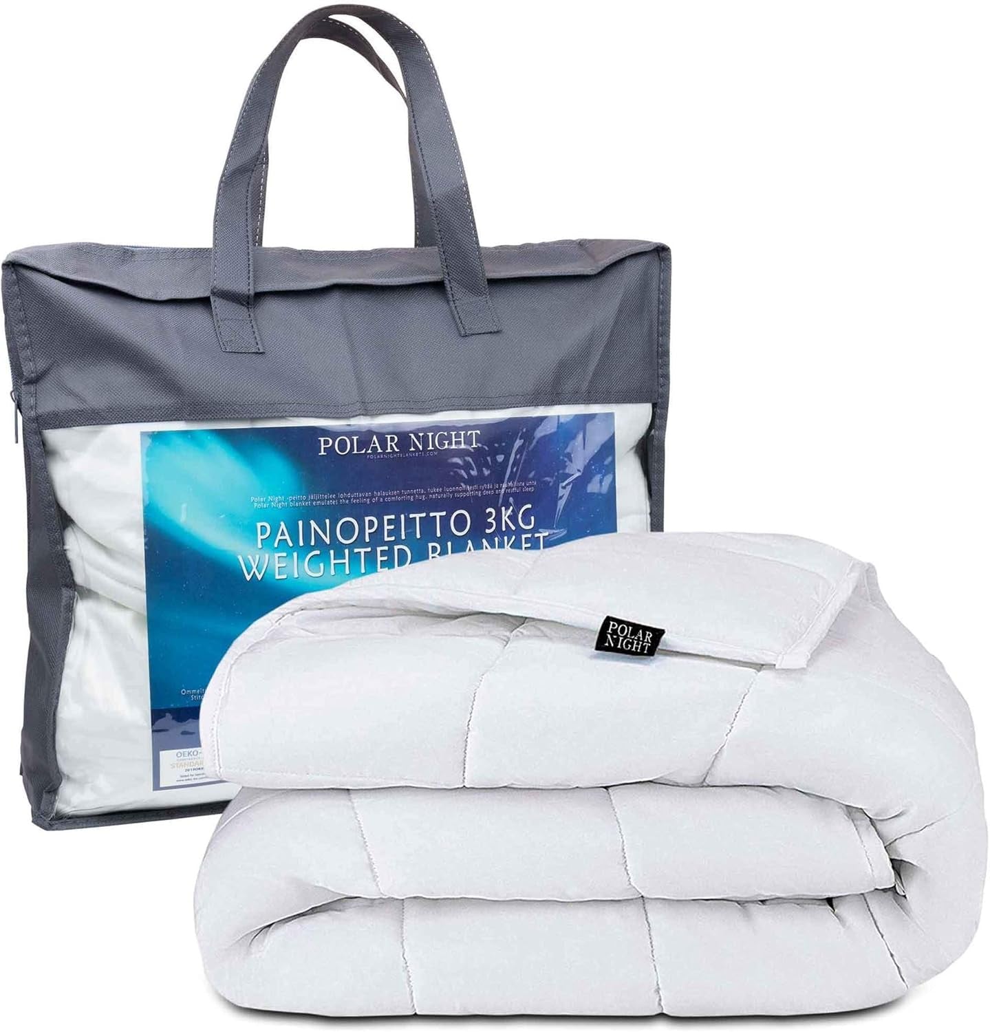 Manta lastrada para adultos 150 X 200 Cm, 7Kg - Manta lastrada para sueño profundo, manta pesada, manta terapéutica 100% algodón, manta de relajación Edredón Estándar Oeko-Tex® 100 Camas y Mantas Noche Polar 150 X 200 Cm 7,0 Kilogramos