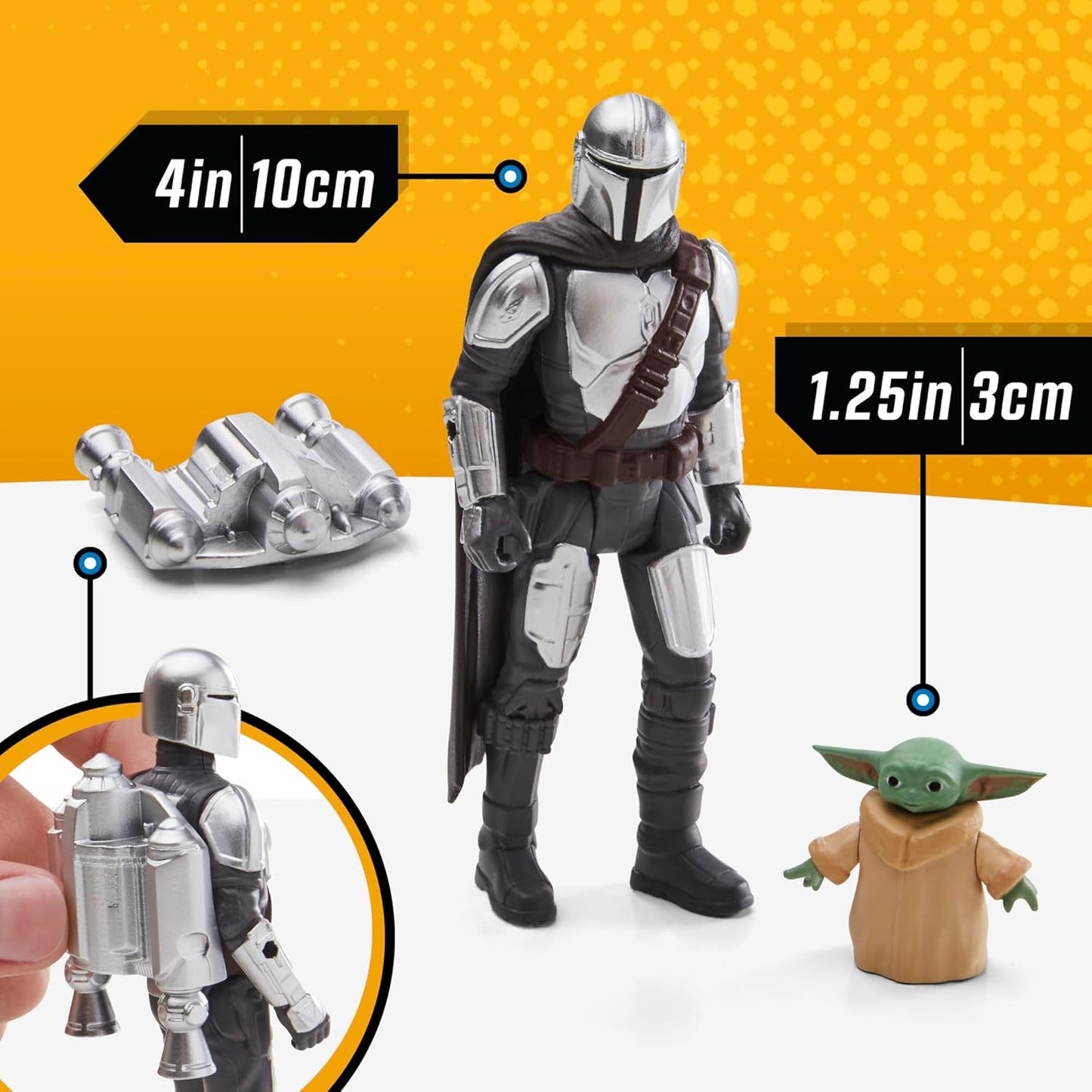 Star Wars Epic Hero Series N-1 Starfighter of the Mandalorian, figuras de acción grandes y accesorios emocionantes para maniobras emocionantes, figuras de acción de regalo emocionantes Naty Shop