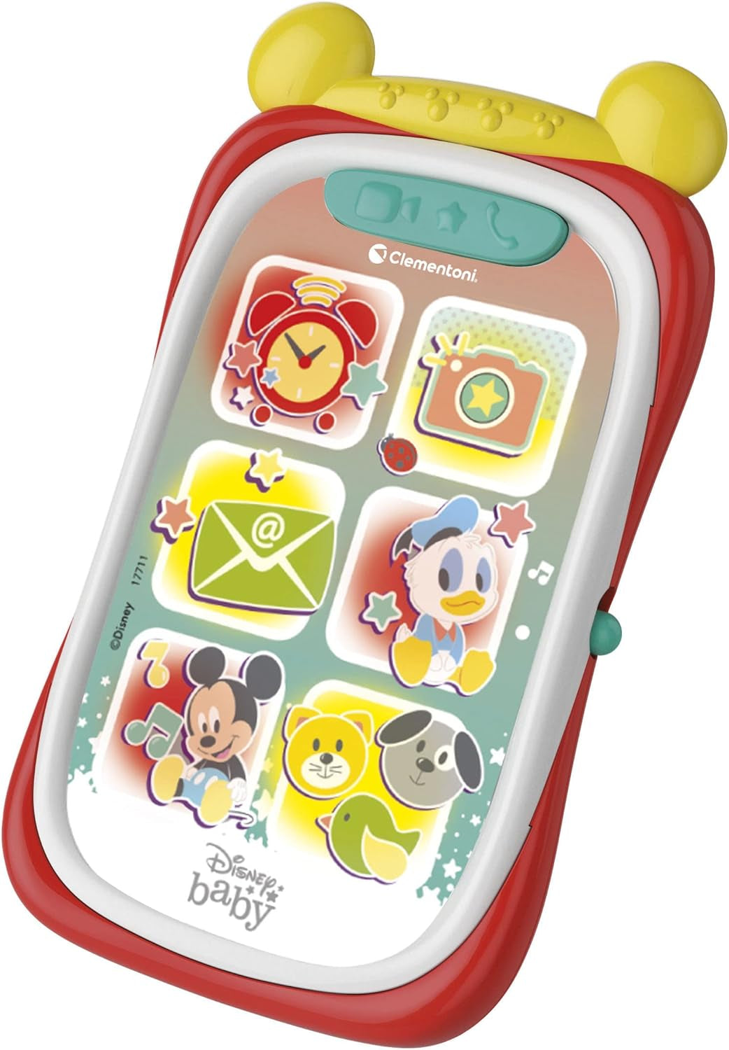 Clementoni 17711 Disney Baby Baby Mickey Smartphone, Móvil Infantil con Efectos de Luz y Sonido, Juguete Interactivo para Niños de 9 a 36 Meses, M, Multicolor Bebe Toys Naty Shop Default Title