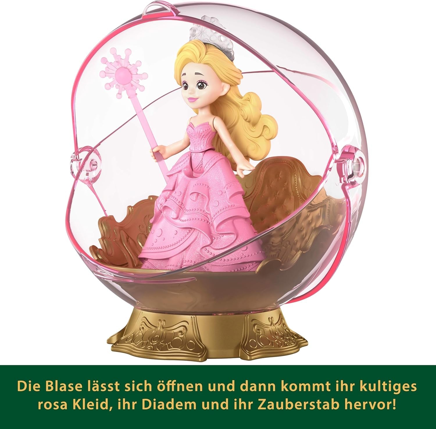Mattel Universal Pictures Evil Glinda Burbuja flotante, mini muñeca y vehículo Glinda inspirado en la película familiar, JFM25, [Multicolor]