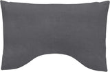 Traumnacht Exklusiv almohada especial para dormir con espuma viscoelástica, 40 X 60 cm, gris, certificado Oeko-Tex, producida según el estándar de calidad alemán Naty Shop almohadas estándar Gris 1 pieza (1 paquete)
