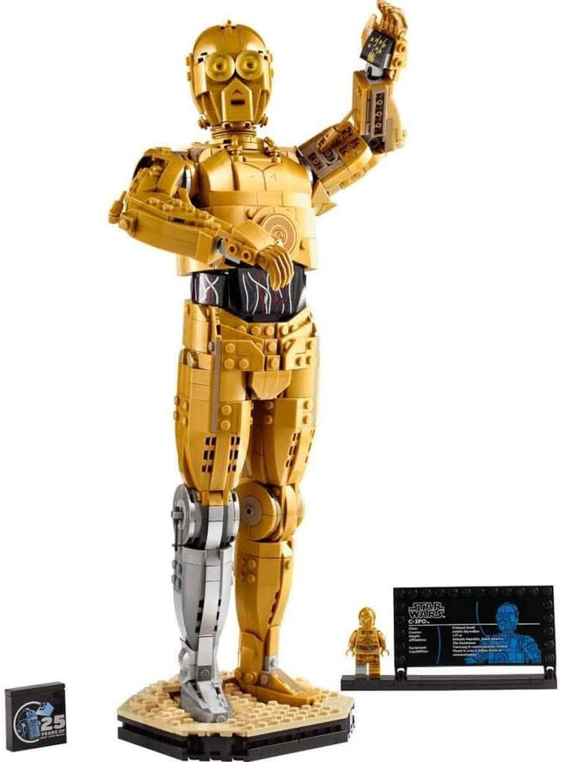 LEGO Star Wars C-3PO B, Droide para construir, Modelo para coleccionar, construir y exhibir, Idea de regalo nostálgica para adultos y fanáticos, Pieza de coleccionista, Juego de fantasía 75398 Juegos de construcción Besuche den LEGO-Store