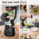 Batidora de pie Vitapower Serie 6 MMBD665B1, 45.000 U/Min, 6 programas Inkl Heiße Suppe & Reinigung, 2 L Mixbehälter, Stopfer, Spülmaschinenfeste Teile, Made in Europe, 1800W, Schwarz Kitchen Naty Shop
