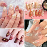 400 Stück Gold Silver Stern Nail Charms Nägel, 3D Metall Star Nagelkunst Dekorations, Star Nail Design Gemischt Größe Form Nägel Zubehör