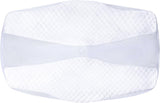 SAHEYER Almohada ortopédica Almohada para el cuello Almohada para la cabeza Almohada ergonómica para el cuello Almohada para dormir de lado 60 X 40 X 13/11 cm Almohada de espuma viscoelástica para dormir de lado Espalda Estómago Almohadas ortopédicas cervicales Naty Shop Funda de almohada Blanco