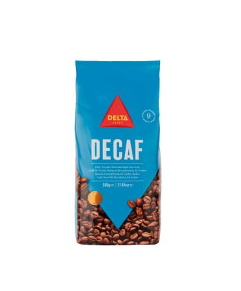 Delta Cafés – Café descafeinado, 500g – Café en grano/En grano – Suave y aromático